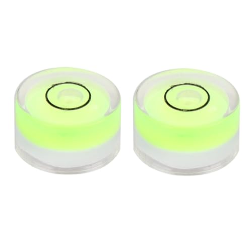 Toyvian 16個 万向水平泡 平面高さ 精密耐温緑色器 高精水平器工具