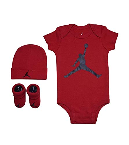 Image of Jordan Infant Jumpman 3 Piece Set (Red(LJ0041-R78)/Red/Black, 0-6 Months)