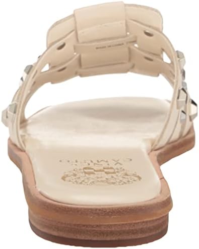 Vince Camuto Women's Footwear Women's Neverna Studded Flat Sandal, Creamy White, 8.5 | Image 2
