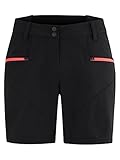 Ziener Damen Nita X-function Fahrrad Shorts Rad Hose mit Innenhose Mountainbike Outdoor Freizeit atmungsaktiv schnelltrocknen, Black.signal Peach, 36 EU