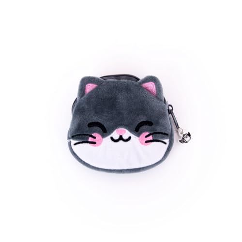 Mr. Wonderful - Monedero con llavero, minilibreta y hoja de pegatinas - Gato