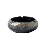 Cenicero portátil de cerámica con degradado for el hogar, la sala estar, dormitorio, escritorio y oficina Oficina(Grande)