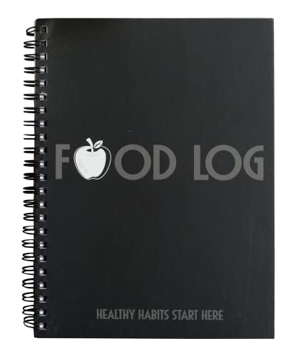 Journal alimentaire pour perte de poids noir de 20,3x15,2 cm