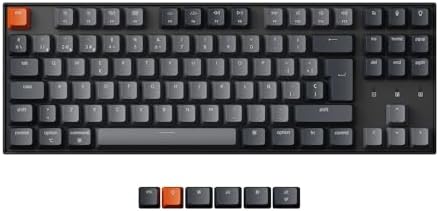 Keychron K8 80% dise&ntilde;o Teclado Mec&aacute;nico Inal&aacute;mbrico Bluetooth, Re...