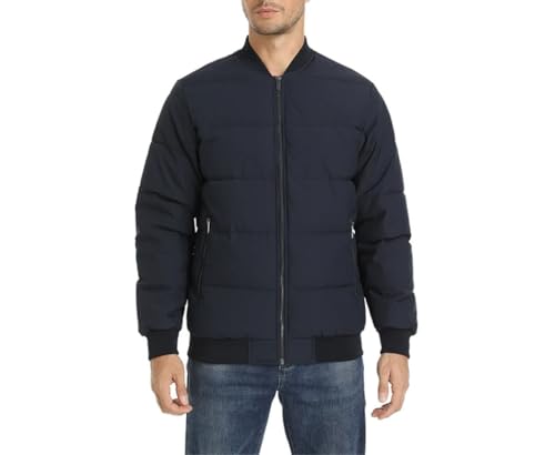 Men Thermal Bomber Jacket Fall Winter Windproof Baseball Coat Full Zip Casual Outdoor Wear3