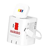 Haribo 65W GaN 急速充電器 4in1 USB-C & USB-A [Apple Watch対応ワイヤレス充電] [収納式USB-Cケーブル内蔵] [PD 3.0 & QC 4+・4.0対応] iPhone、Galaxy、Pixel、iPad、Switch、AirPods対応