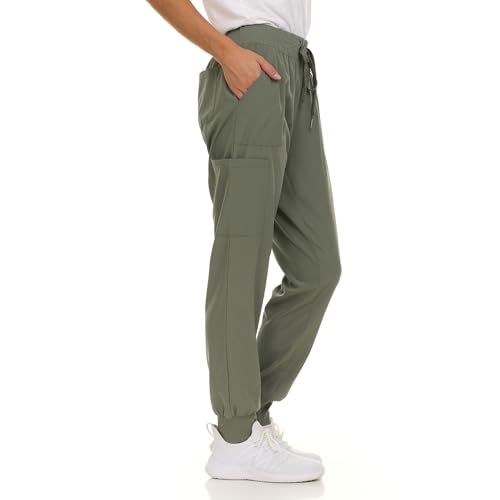 Nautica Scrub Pants for Women - Jogger Cuffs, 5-Pocket, Stretch Fabric - image 5