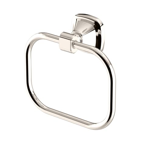 Image of Gatco 5512PN Beverly Towel Ring | Elegant Hand Towel Holder for Bathroom | Luxury Design, Heavy Duty Metal | Polished Nickel Finish