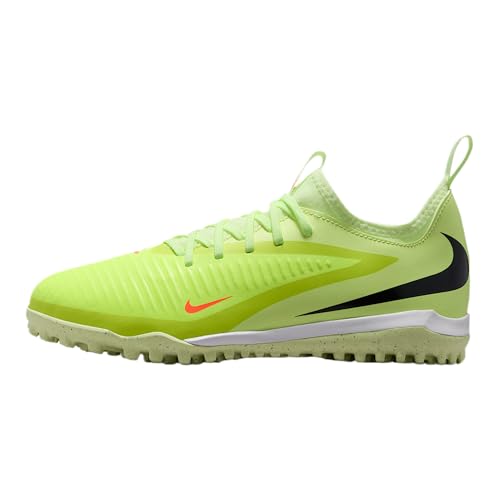 Nike Jr Phantom 6 Low Acad Tf, Scarpe da Calcio, Hyper Crimson Black Life Lime, 35 EU