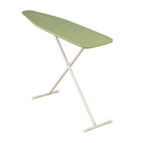 Household Essentials T-Leg Ironing Board with Cotton Cover, Chervil Green