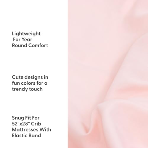 Image of The Peanutshell 8-Pack Fitted Crib Sheet Set - Super Soft & Breathable Baby Girl Crib Sheets, Nursery Decor, Fit for Standard Mattress Cover- Whimsical Floral