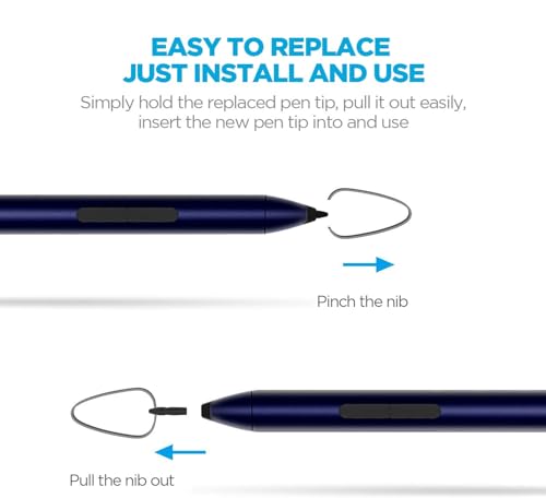 Stylus Pen for HP Pavilion x360 15-dq1071cl 14m-dw 14-dhxxx 11m-apxxx, HP Envy x360 Convertible 15m-dr0xxx, HP Spectre x360 13-aw00 15-ch0xx Laptop Active Touchscreen Pen