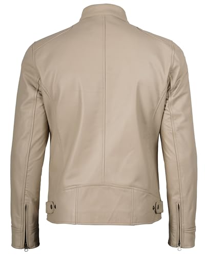 Image of Decrum Men Leather Jacket - Casual Stylish Real Lambskin Leather Jackets for Mens
