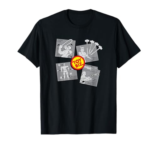 T-shirt Marvel vintage retro Toy Biz avec Iron Man et Hulk pour geek