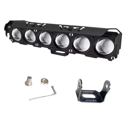 Gujdnhderq 6レンズHI/ロービームバイLEDスポットライトデュアルカラーフォグランプ12V 24Vトラック用ミニヘッドライトSUV UTV For車