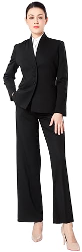 Marycrafts Women's Business Outfit Blazer Wide Leg Pant Suits Set for Work4