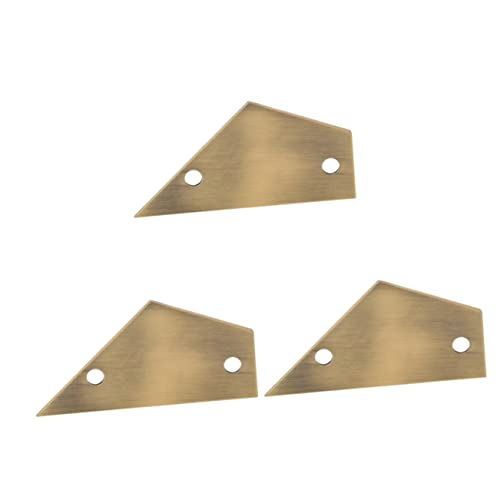 Vaguelly ベース 3個 三角定規 フレットロッカー ギターレベリングツール フレットカッター 金属 用品 楽器 プロツール