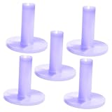 Gogogmee 5Pcs Professional Golf Tees Purple Rubber Marble Pattern Golf Ball Holders for Practice Mats and Courses for Improved Distance and Reduced Impact Resistance