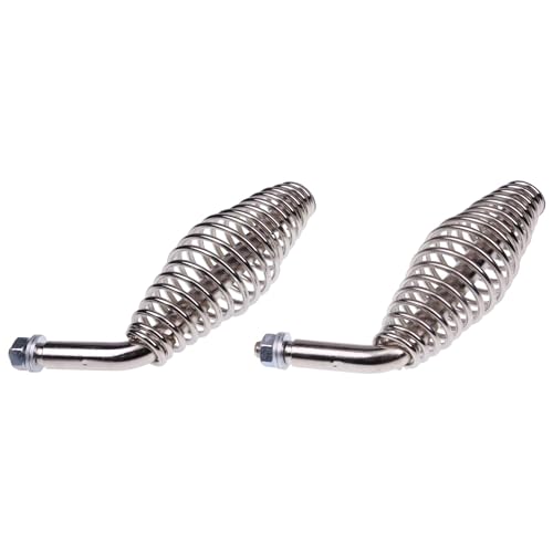 2x manijas de resorte de acero inoxidable 5" para parrillas miniatura 2