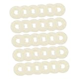 Cabilock 90 Stück Filzscheiben für Klavierregulierung 12x4x1mm Filz Unterlegscheiben für Tastatur Balance Ersatzteile für Klavierreparatur Kompatibel mit Frontschienen Werkzeug Weiß