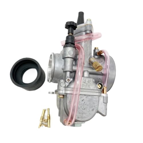 Carburateur PWK34 OKO34 en action sur moto tout-terrain pour sessions de course