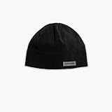 Turtle Fur Midweight Multi-Season Beanie, Chelonia 150 Fleece Hat, Black