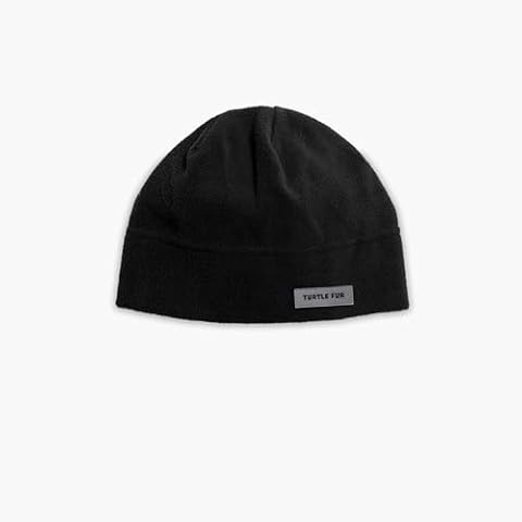 Turtle Fur Beanie Chelonia 150 Fleece Hat, Black Cover