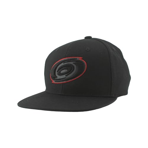 Carolina Hurricanes NHL Officially Licensed Adjustable Snapback Hat Flat Bill Z11 Black Element
