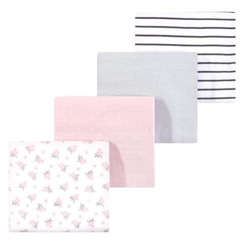 Image of Luvable Friends Little Treasure Flannel Receiving Blankets 4pk