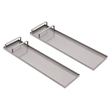 1 Pair 28"x8" Concrete Knee Boards Slider Knee Boards,Stainless Steel Concrete Slider Tools,Cement Kneeler Board Moving Sliders for Concrete Finishing Without Pads