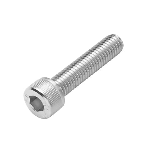 M7 M9 Bolt Screw Stainless Steel Allen Socket Head Cap Fully Threaded Fine Coarse Pitch 1mm 1.25mm(M7x1.0mm 1pc,10mm)