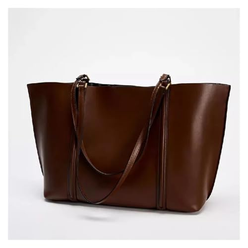 Sac fourre-tout VELORE vintage : le plaisir d'un grand sac à main café qui raconte votre histoire - 4