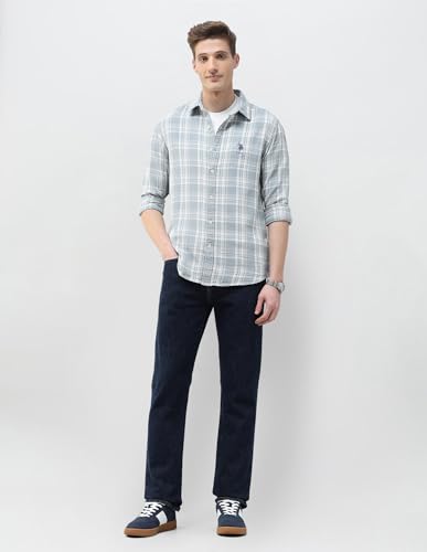 Image of U.s. Polo assn. Denim co. Men's Plaid Checked Motel on The Coast Shirt