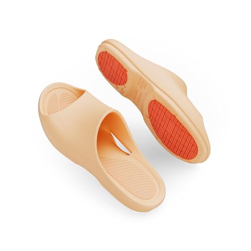 Image of KENROLL KM228 Non Slip Shower Shoes, Arch Support EVA Slides | rubber anti-slip outsole, cushioned sole, side drainage, toe protection, ideal for seniors adults family, bathroom pool beach