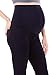 Ingrid & Isabel Women's Ponte Maternity Work Pant with Bellyband – Black