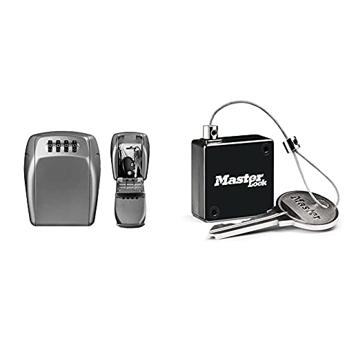 Boite à clés Master Lock contre la perte de clés avec câble rétractable