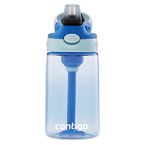 Image of Contigo Kids Straw Water Bottle with AUTOSPOUT Lid, 14oz, Cotton Candy