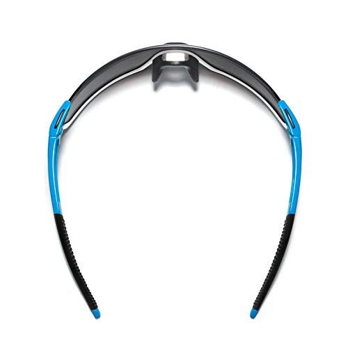 Roka Gp-1 Advanced Sports Performance Ultra Light Weight Sunglasses - Cyan | White Frame - Dark Arctic Mirror #TOP5