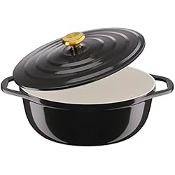 Cazuela Tefal Titanium Pro Tefal Cocotte Air 30 cm - cazuela de aluminio fundido de 5,7 L de capacidad, revestimiento cerámica, resultados tiernos, apto para horno y cocinas convencionales, incluso inducción, apto lavavajillas