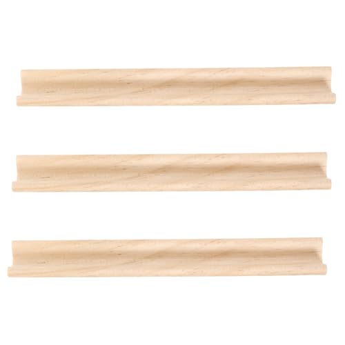Bandejas de exhibición de letras de madera 3 pcs COHEALI miniatura 1