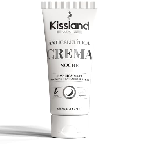 KISSLAND - Crema Anticelulitica de Noche para Reducir Celulitis Piernas y Gluteos 100 ml - Crema Reductora Abdomen Mujer - Gel Anticelulitico Reductor Potente - Crema Quema Grasas Potente y Rapido