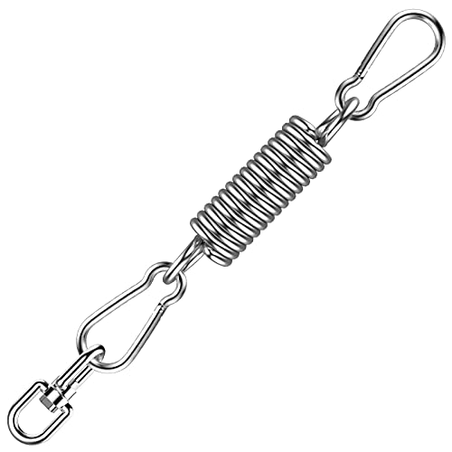 CAMPFOLKS Schwingfeder für Hängesessel, Stahlfeder mit 2 Karabinerhaken und 360° Drehwirbel Cover