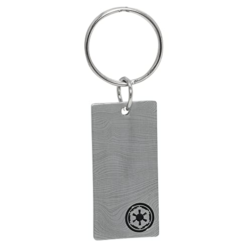 Porte-clés métallique Star Wars Mando Armor argenté pour trousseau clé pendentif sac