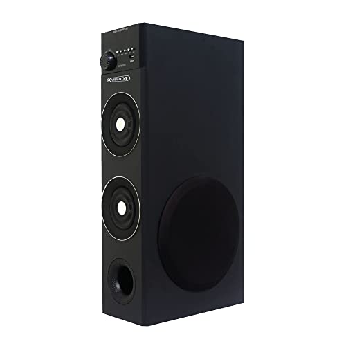 Image of 25 inch Euphony 90W Bluetooth Tower Speaker with MIC /Party Speaker /Home Theatre with Extra Powerful Bass, Mic Support / 8 inch Subwoofer /Dual 4 inch Satellites, USB, SD Card, Bluetooth, AUX, FM