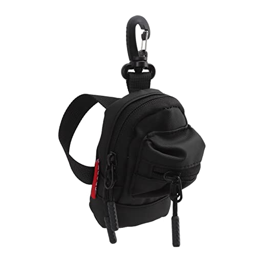 Fydun Key Case Purse, Mini Purse Bag Key Storage Accessories Cute Portable Cash Pouch Purses Pouches Wallet Holder with Chain Data Cable Accessories Storage Bag Black (Black)4