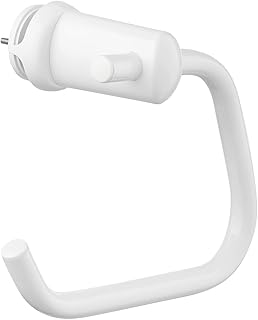 1 Stück Handy Pap - Toilettenpapierhalter ohne Bohren für das Badezimmer, selbstschraubend am Flachheizkörper, ohne Löcher – Hergestellt in Italien. Weiß