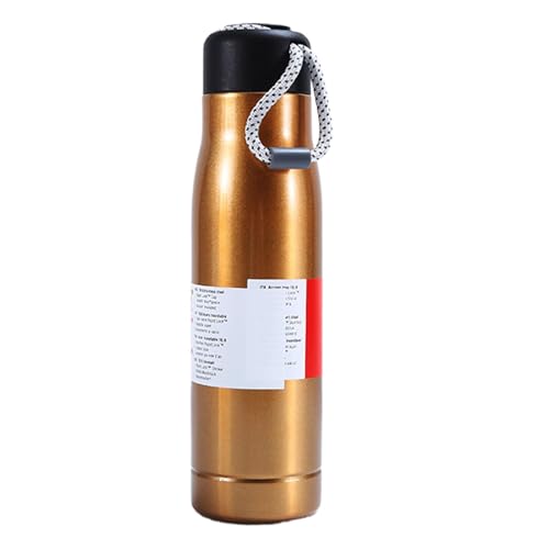 Botella De Agua De Gimnasio - Botella De Agua De Acero Inoxidable | Vasos De Gran Capacidad | Botella Deportiva Impermeable Con Cuerda De Transporte | Taza Térmica De Acero Inoxidable | Botella De