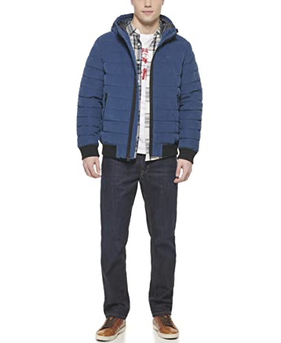 Image of Levi's Men's Hooded Quilted Heavyweight Bomber Jacket
