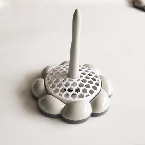 Image of HONEYSEW Yarn Holder Stand for Crocheting, Non-Slip Yarn Ball Holder Dispenser for Knitting, Yarn Spindle Storage Organizer (Gray)