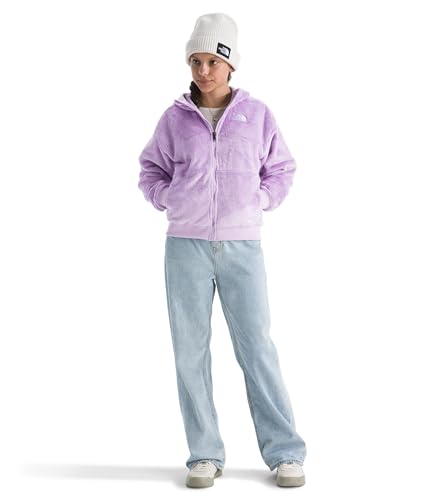 Image of THE NORTH FACE Girls' Osito Full Zip Hoodie | Fleece Hooded Jacket With Hand Pockets & Durable Ribbed Collar